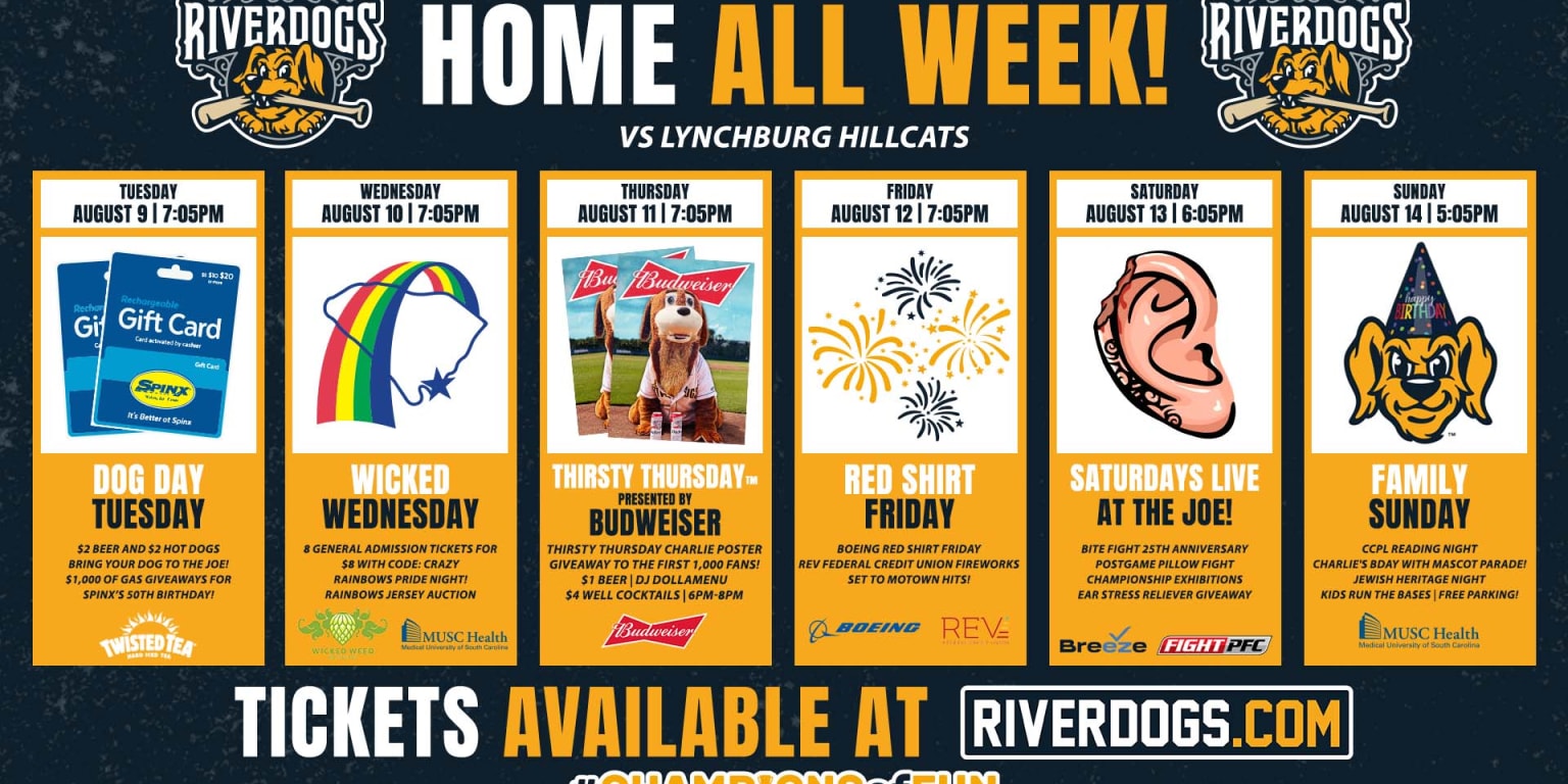 RiverDogs Look to Take Bite out of Lynchburg in Penultimate