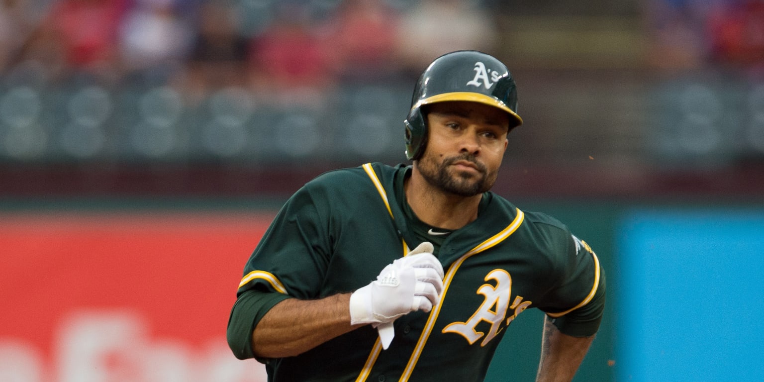 Coco Crisp on a baseball field again in October, this time as a coach