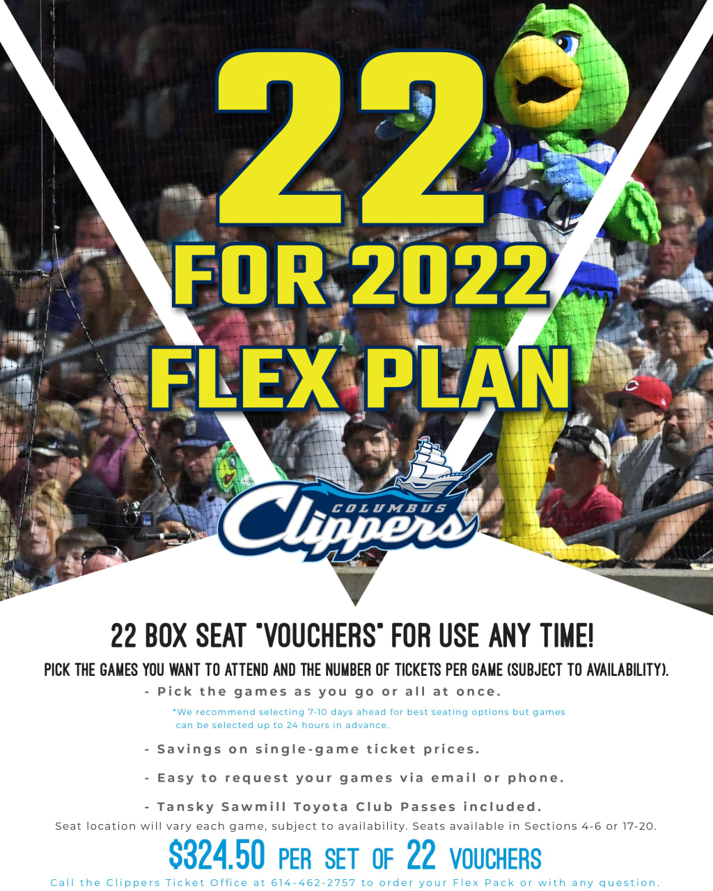 22 for 2022 Flex Plan Clippers