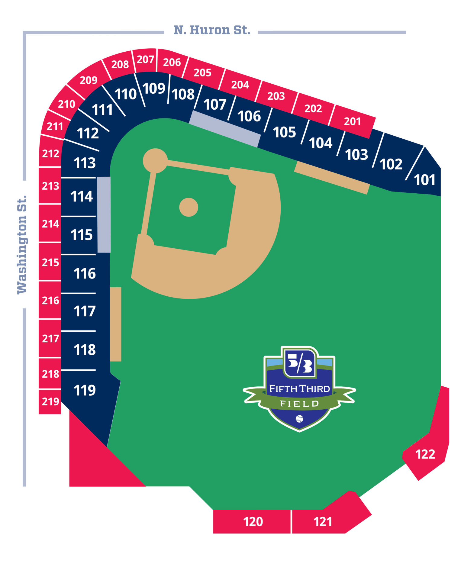 Seating Map Mud Hens