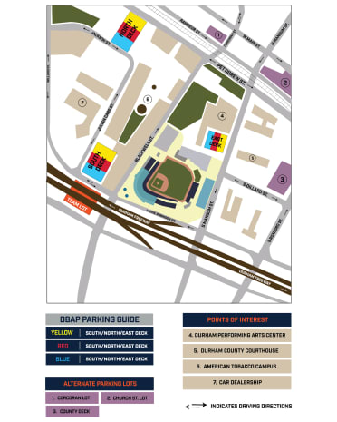 Directions to the Durham Bulls | Bulls