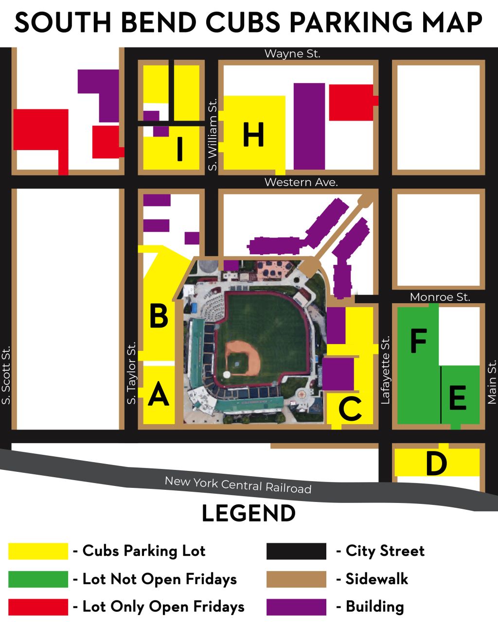South Bend Cubs Parking and Directions Cubs