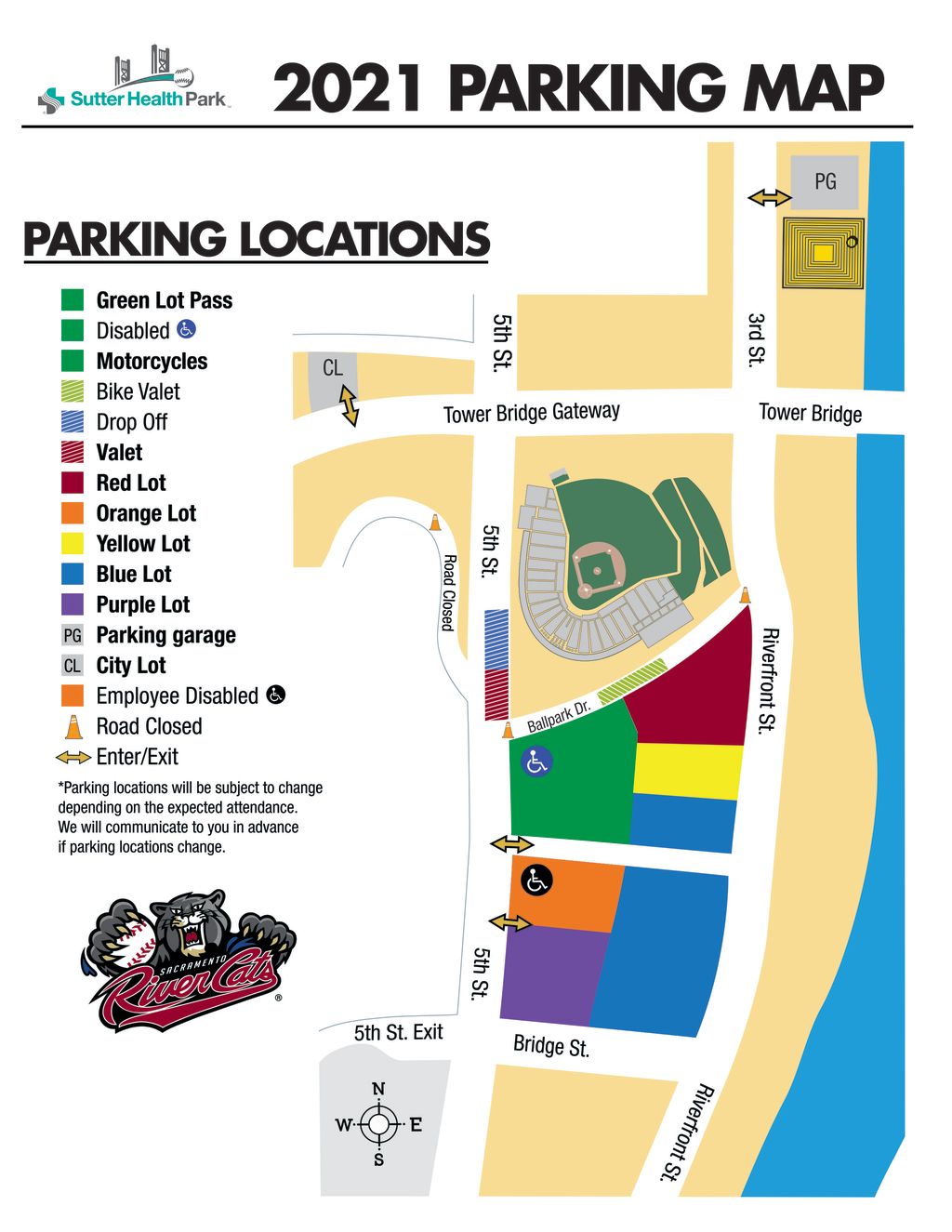 Directions And Parking | River Cats