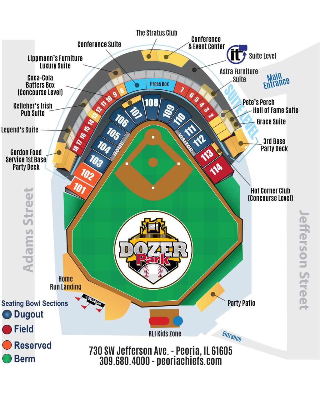 Peoria Chiefs Single Game Tickets Chiefs