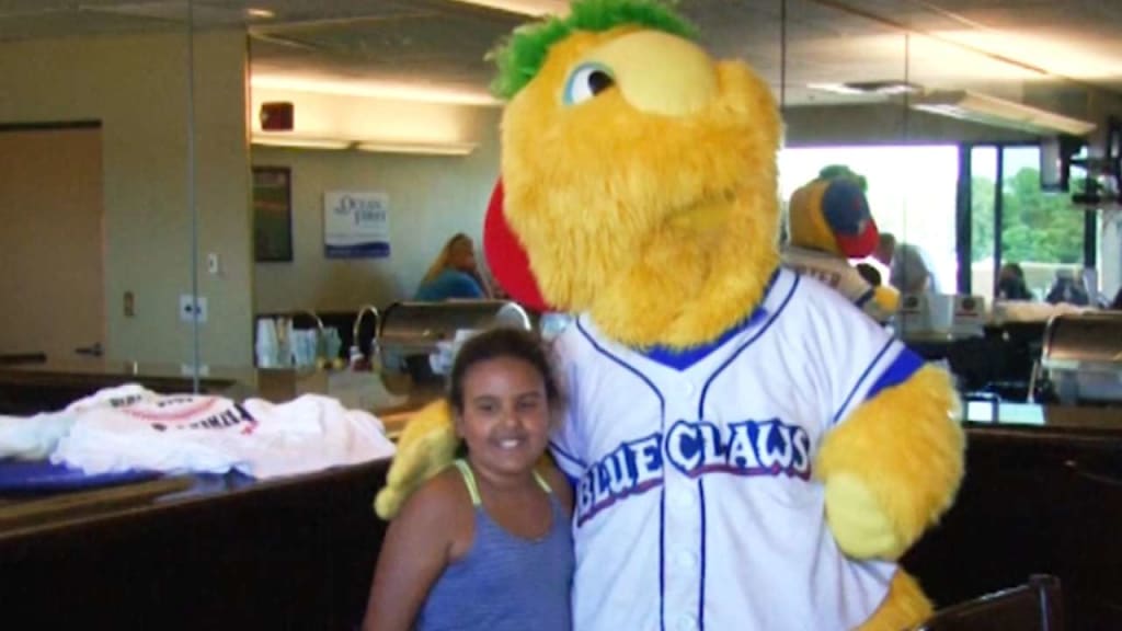 2022 Jersey Shore BlueClaws Buster Mascot