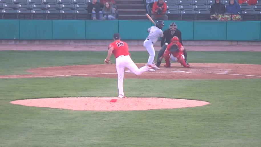 August 10, 2022: Rocket City Trash Pandas pitcher Braden Olthoff