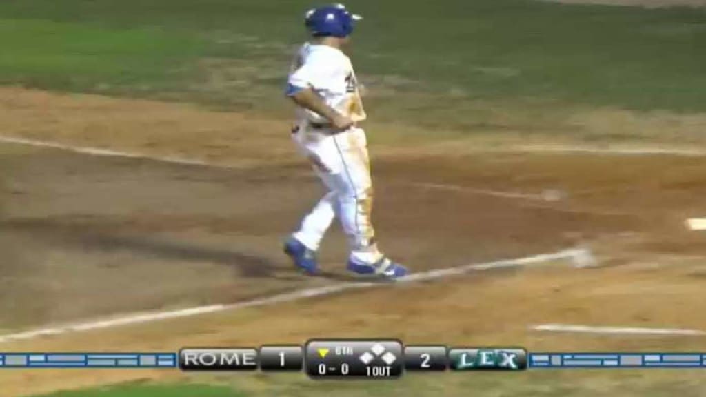 Nick Pratto executes at plate for Lexington Legends