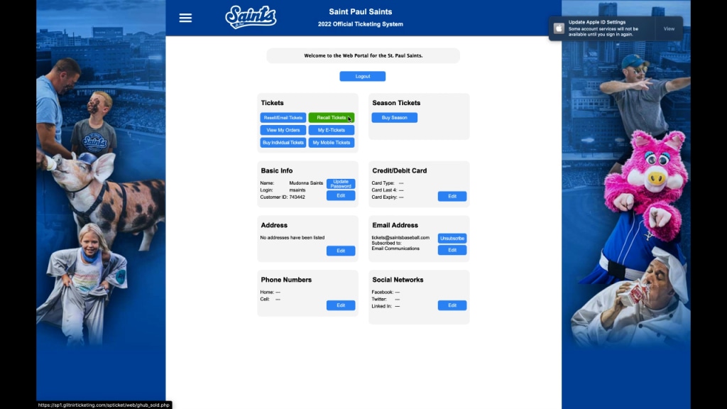 St. Paul Saints Individual Game Tickets