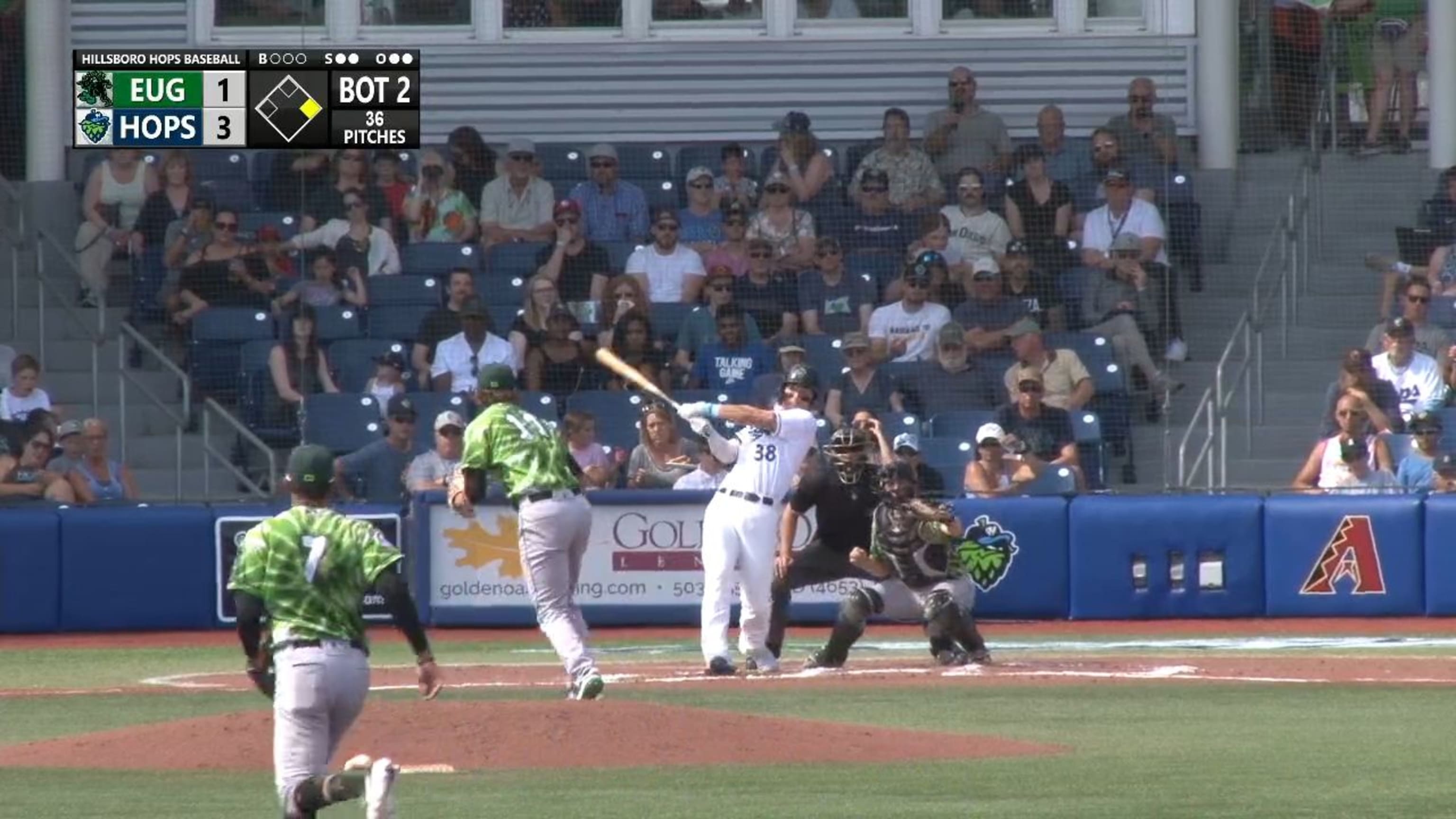 Fans pack Ron Tonkin Field for Hillsboro Hops 2019 home opener