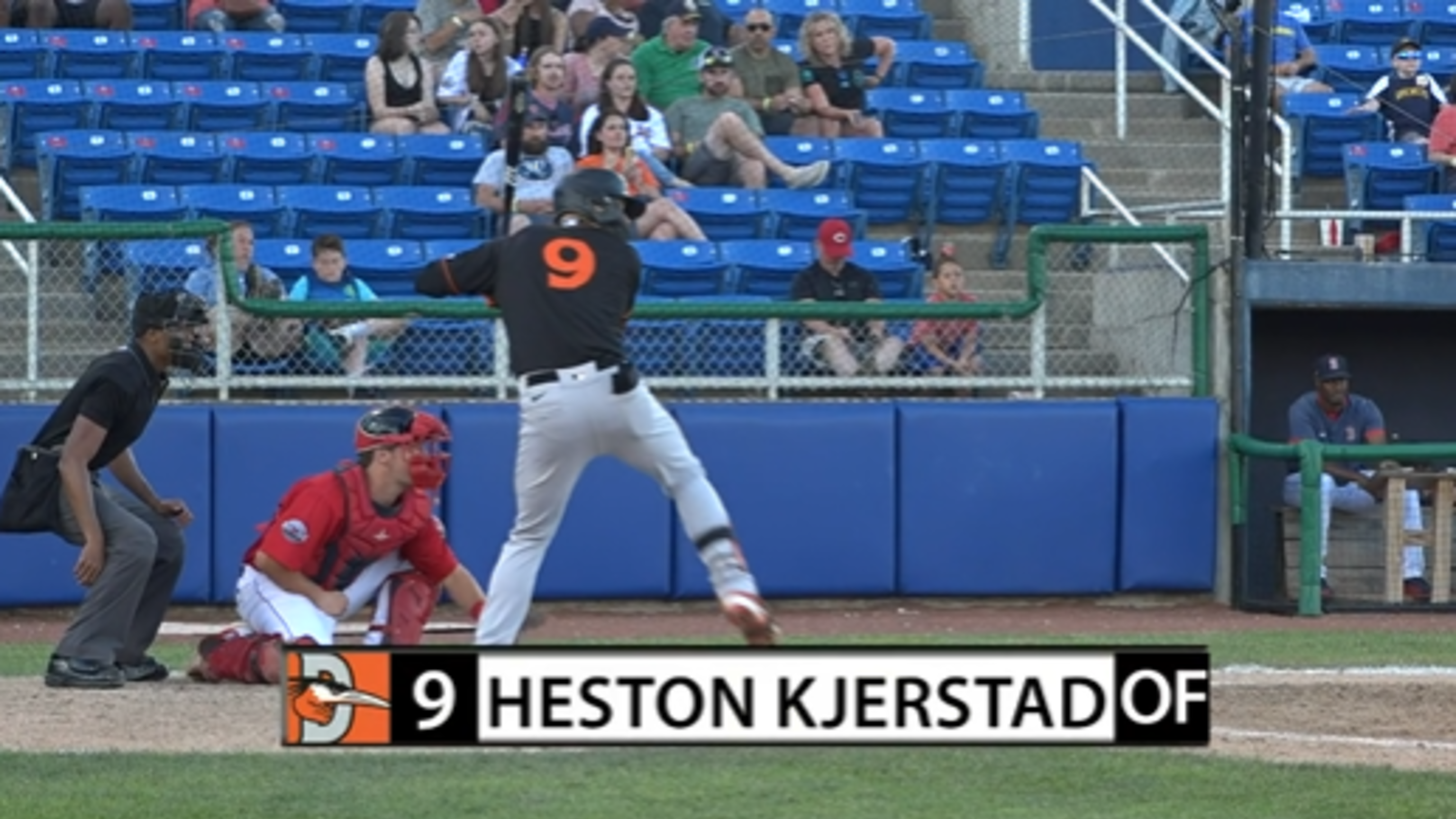 Heston Kjerstad knocks a triple, 05/11/2023