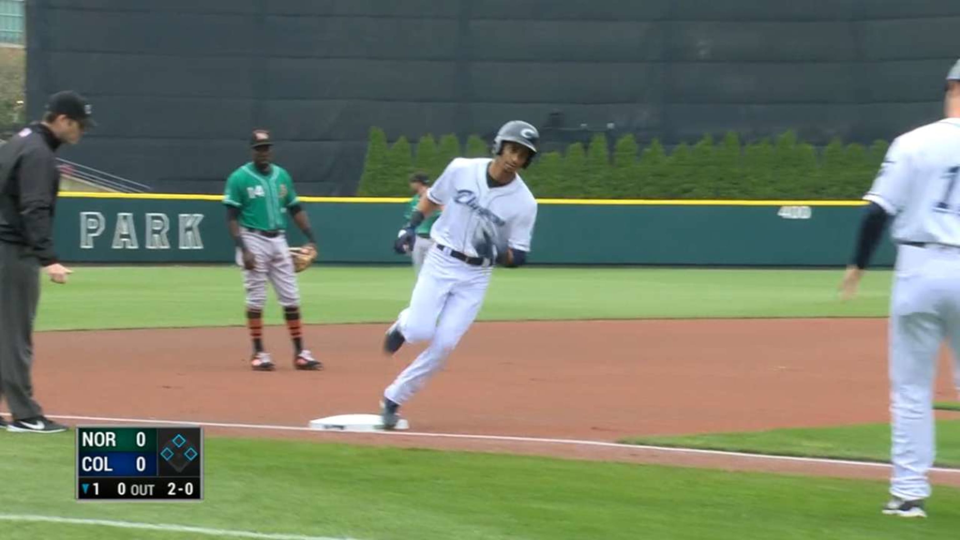 2016 Columbus Clippers Tyler Naquin