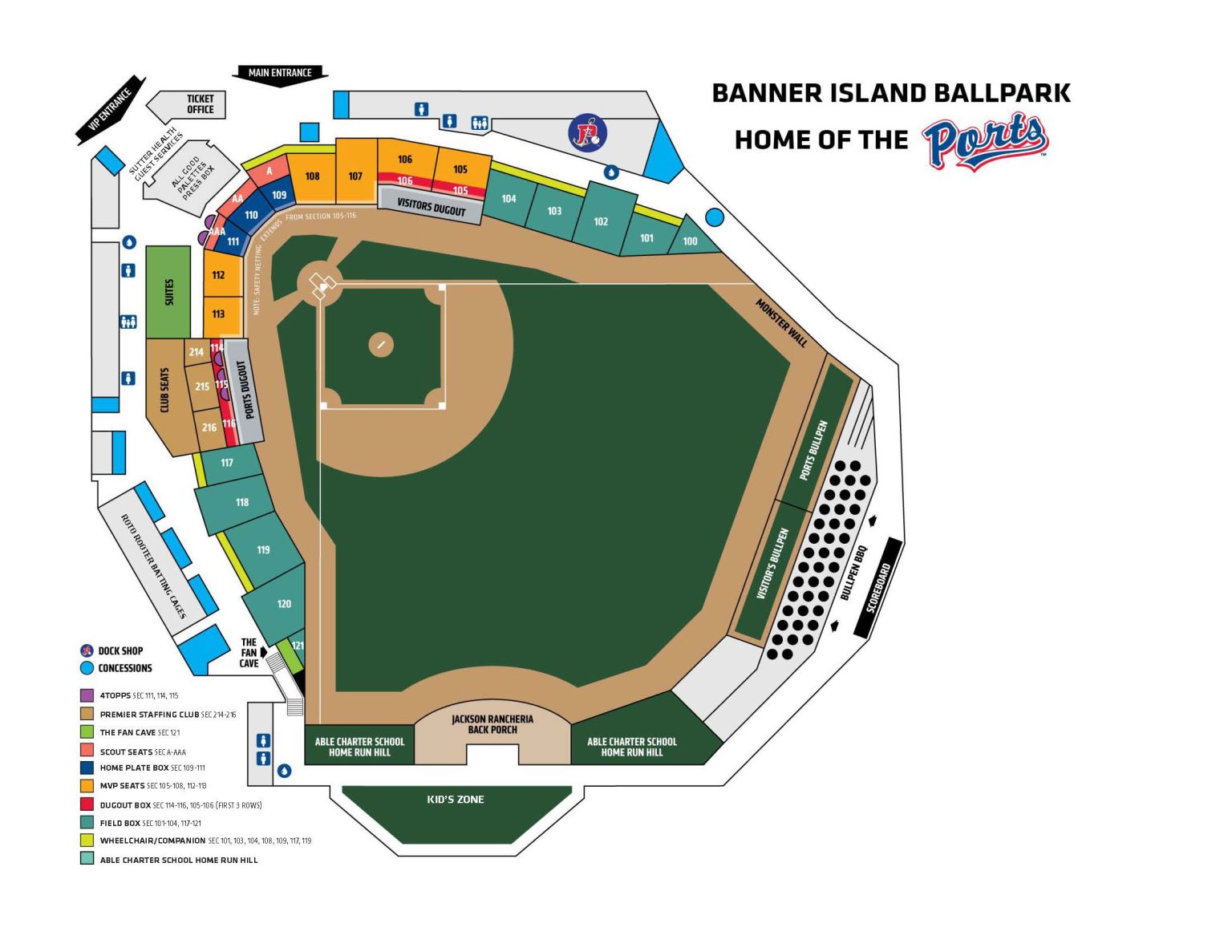 Stadium Map | Ports