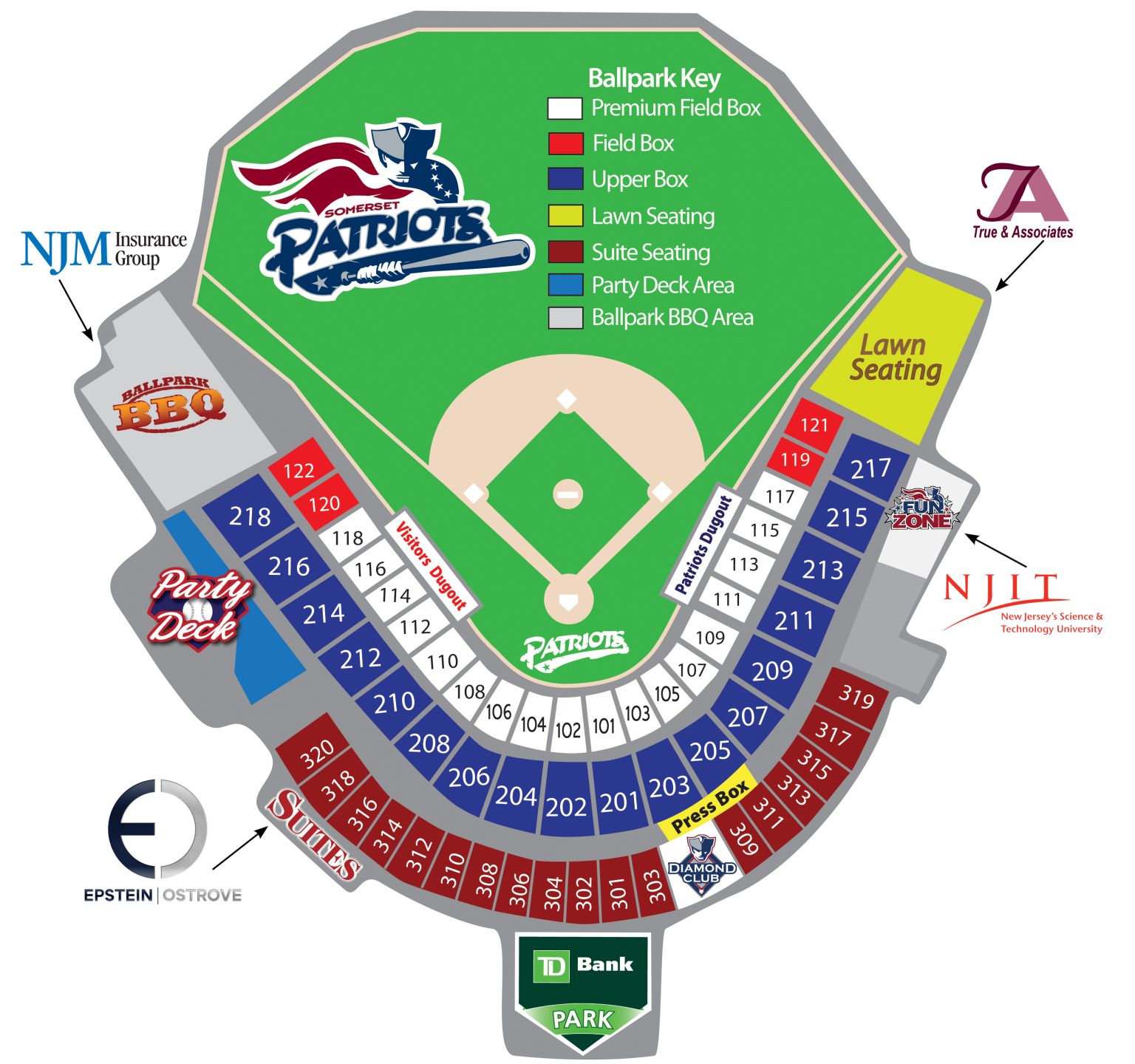 TD Bank Ballpark Seating Chart Patriots