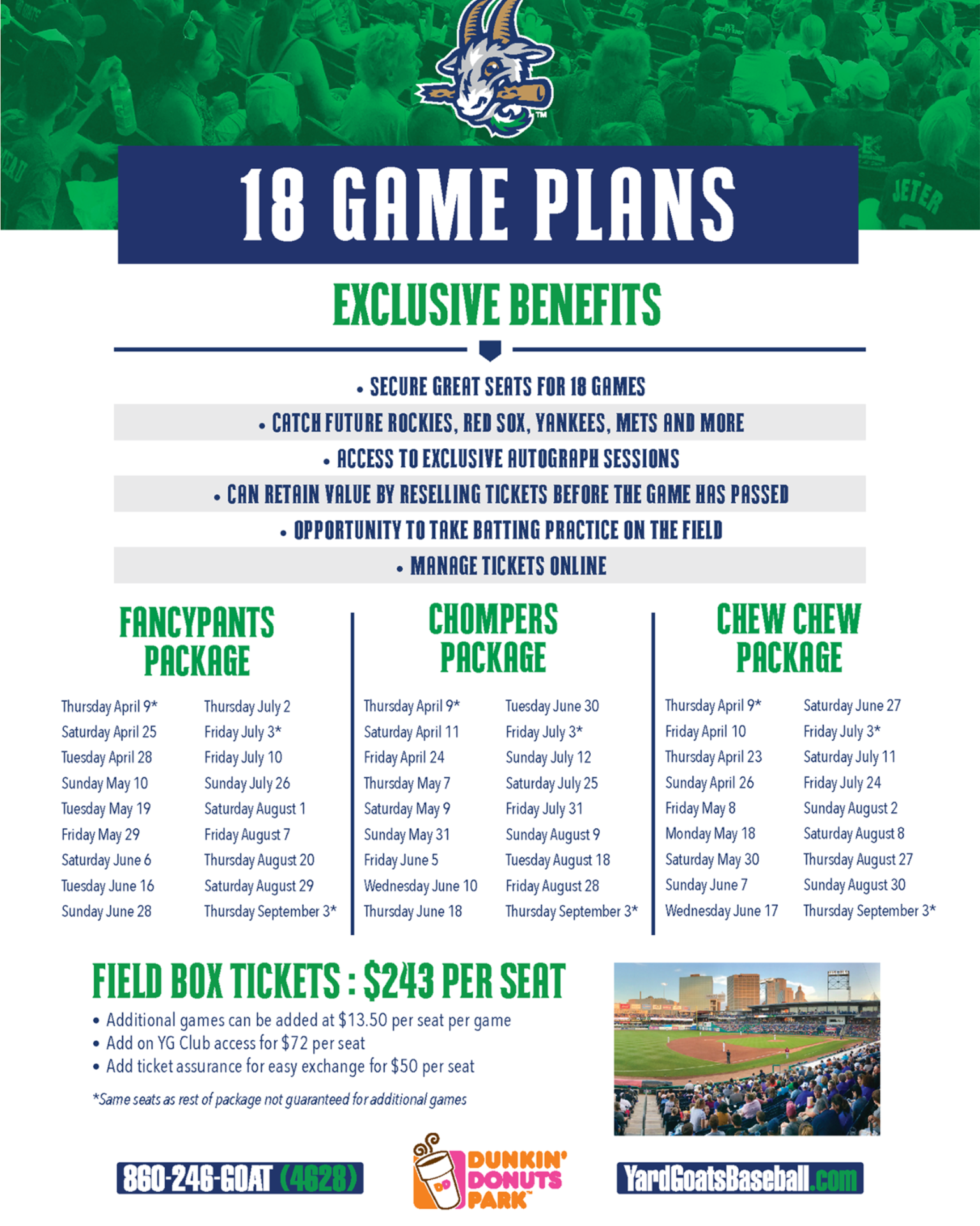 18 Game Plans Yard Goats