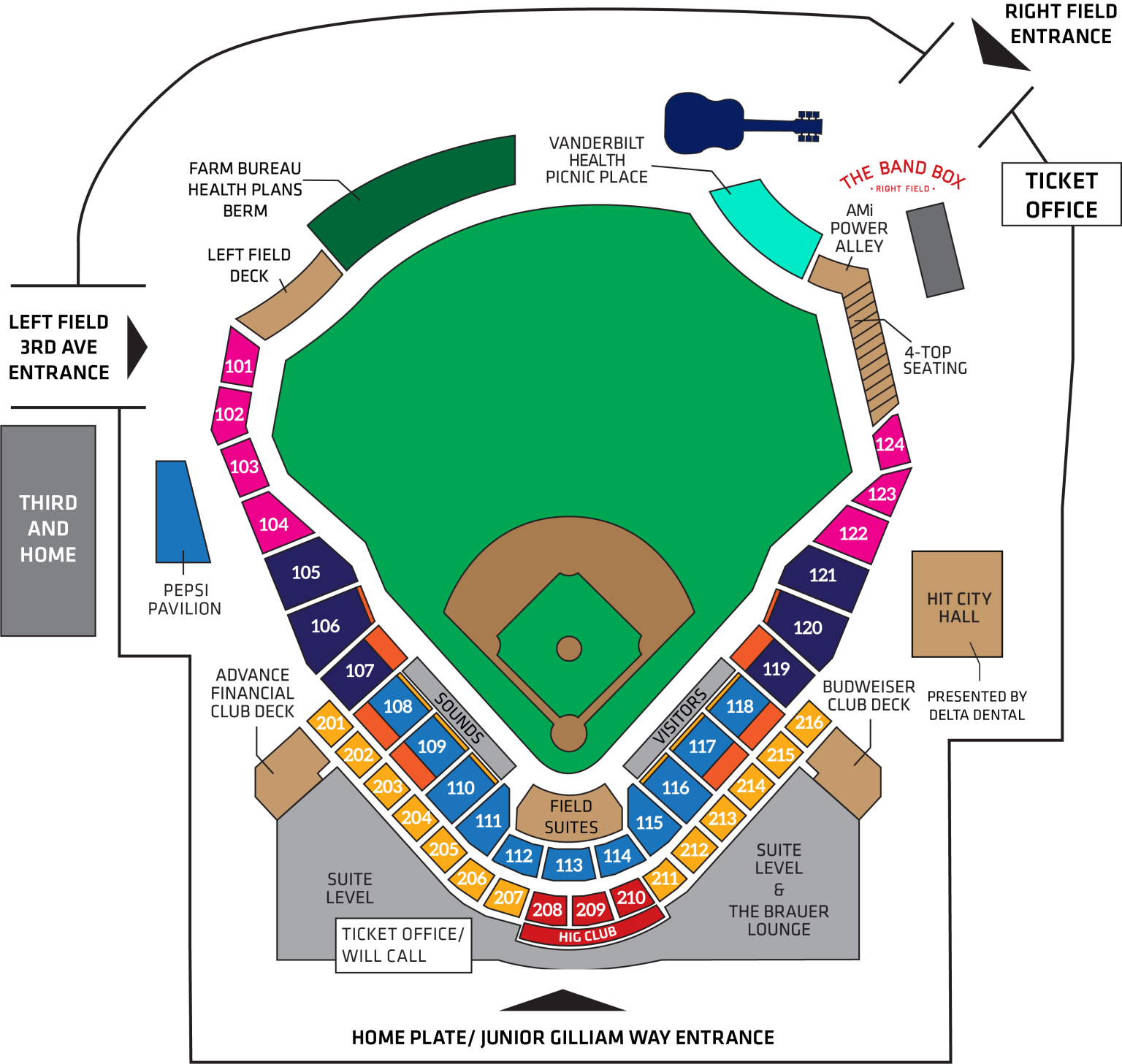 Seating Map & Pricing | Sounds