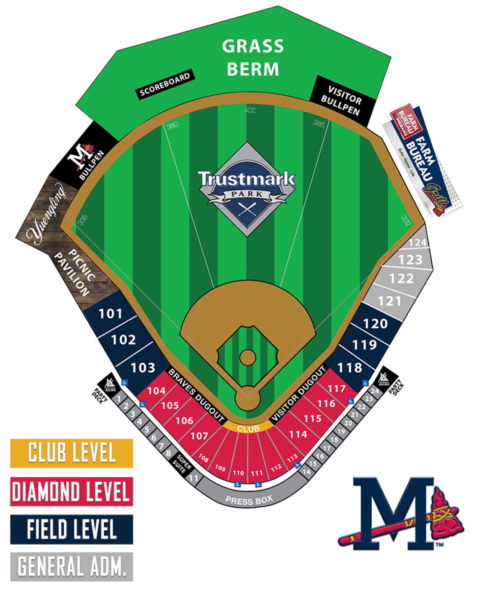 Braves Stadium Seat Chart