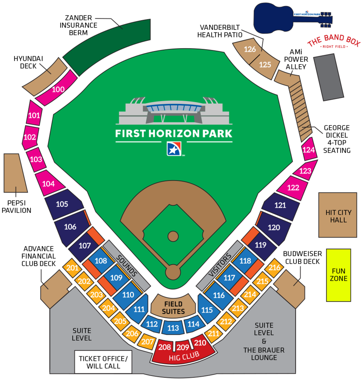 Seating Map & Pricing Sounds