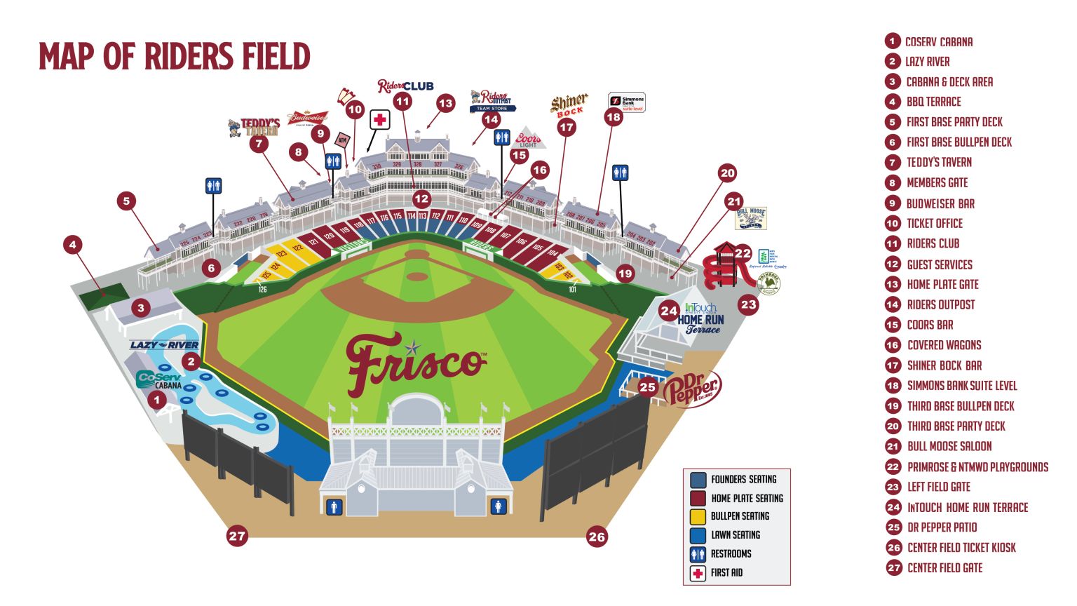 Ballpark Map RoughRiders