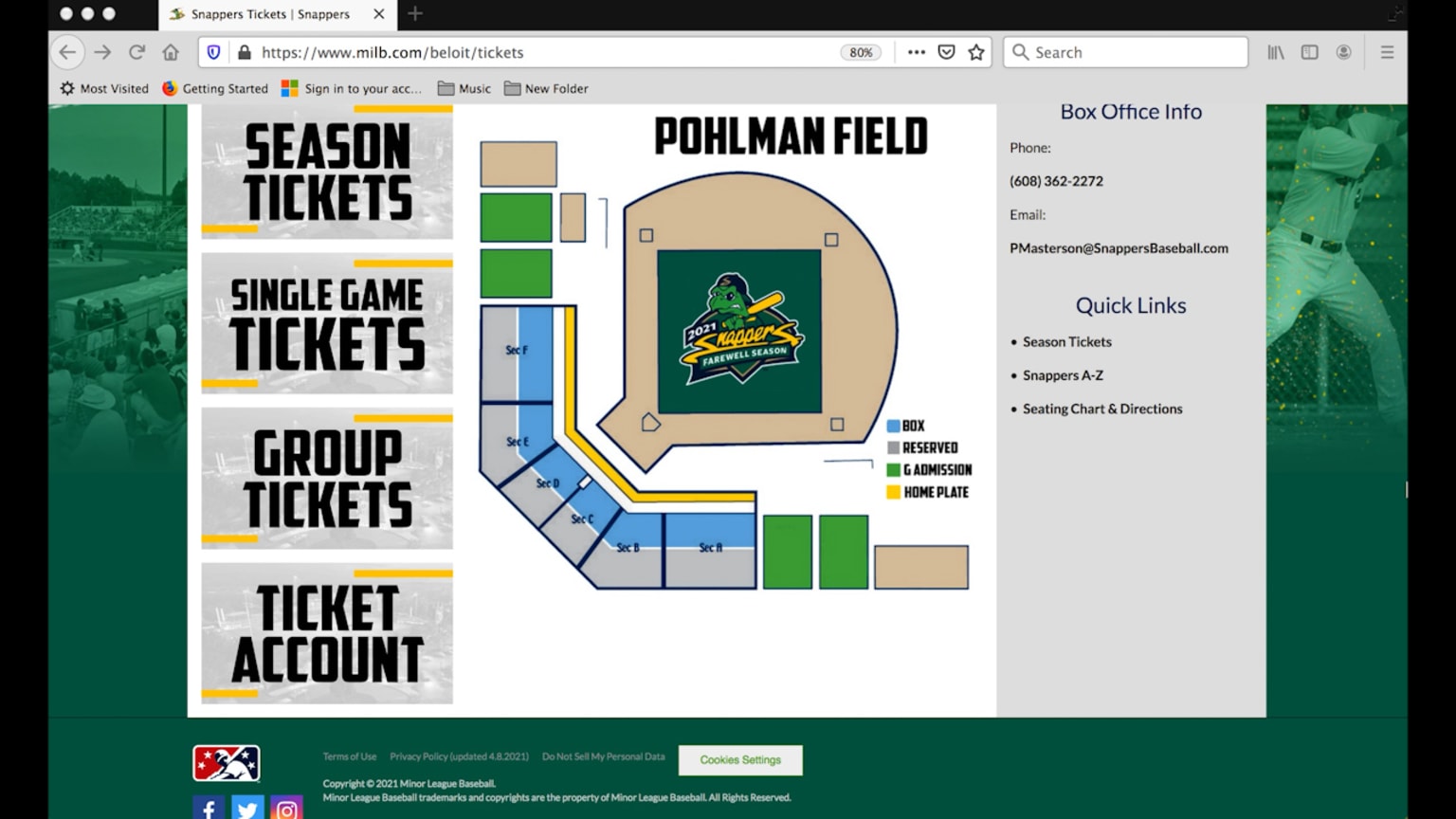 Beloit Snappers TicketShare 05/04/2021 Sky Carp