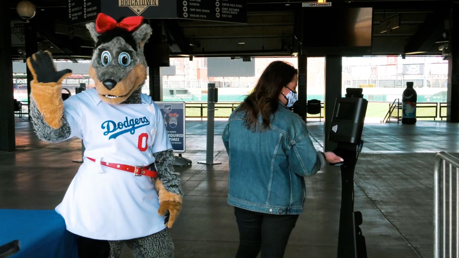 2021 Oklahoma City Dodgers Brooklyn Mascot