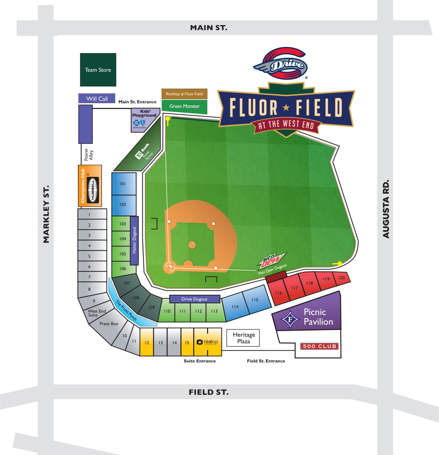 Ticket Prices and Ballpark Map Drive