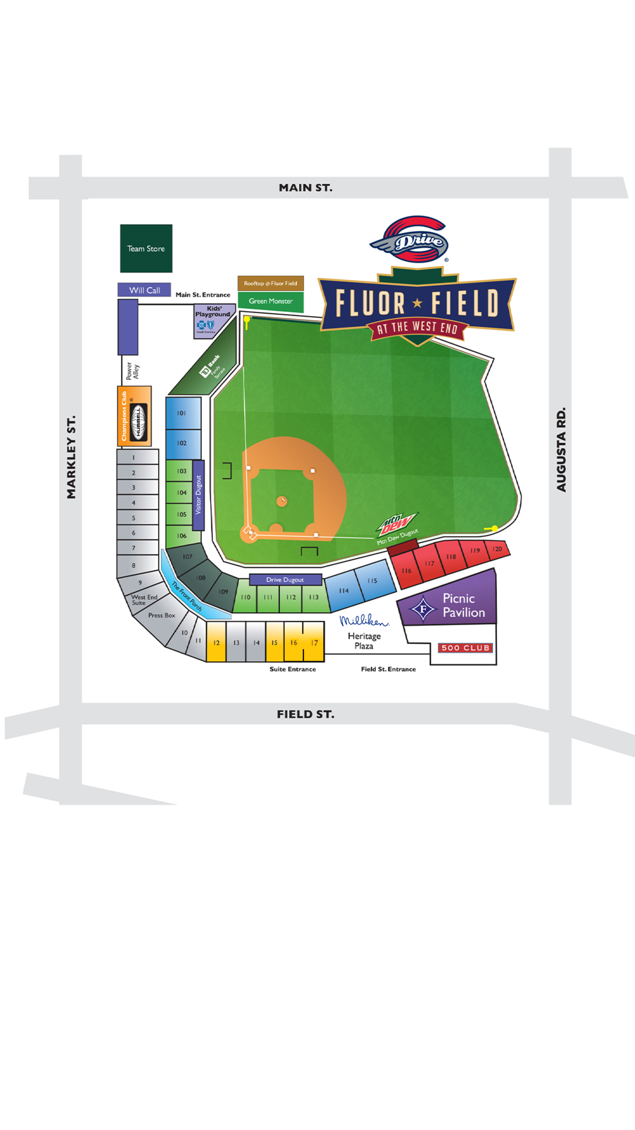 Ticket Prices and Ballpark Map Drive
