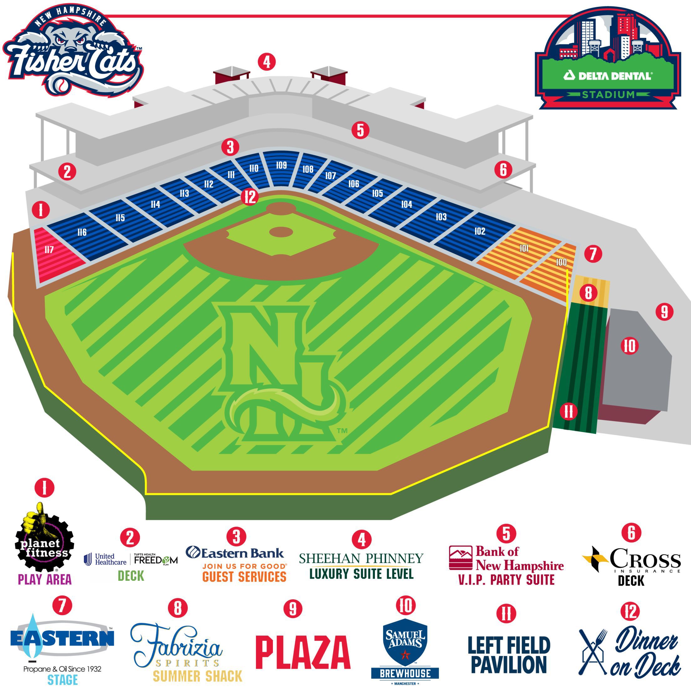 Seating Chart | Fisher Cats