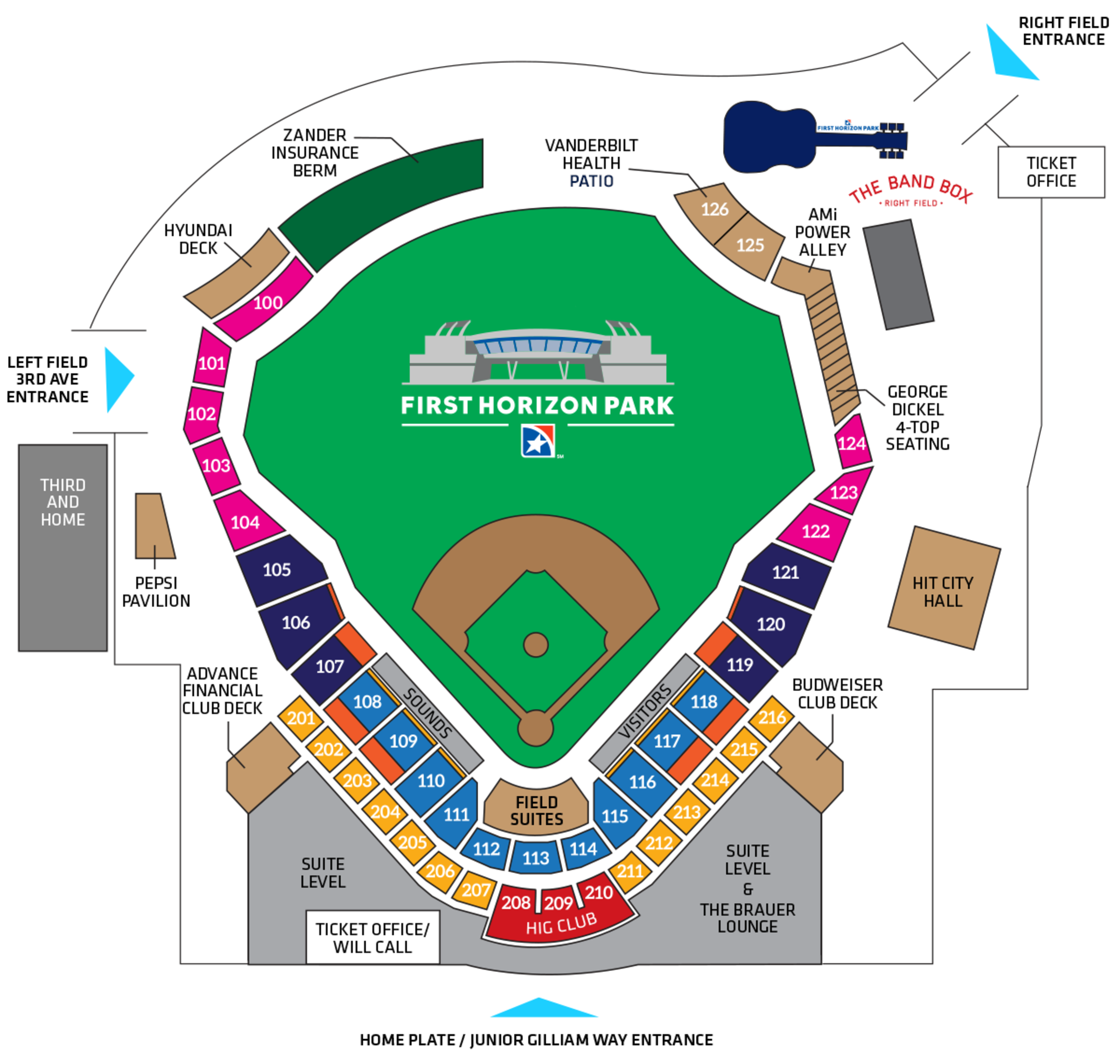 Seating Map & Pricing Sounds