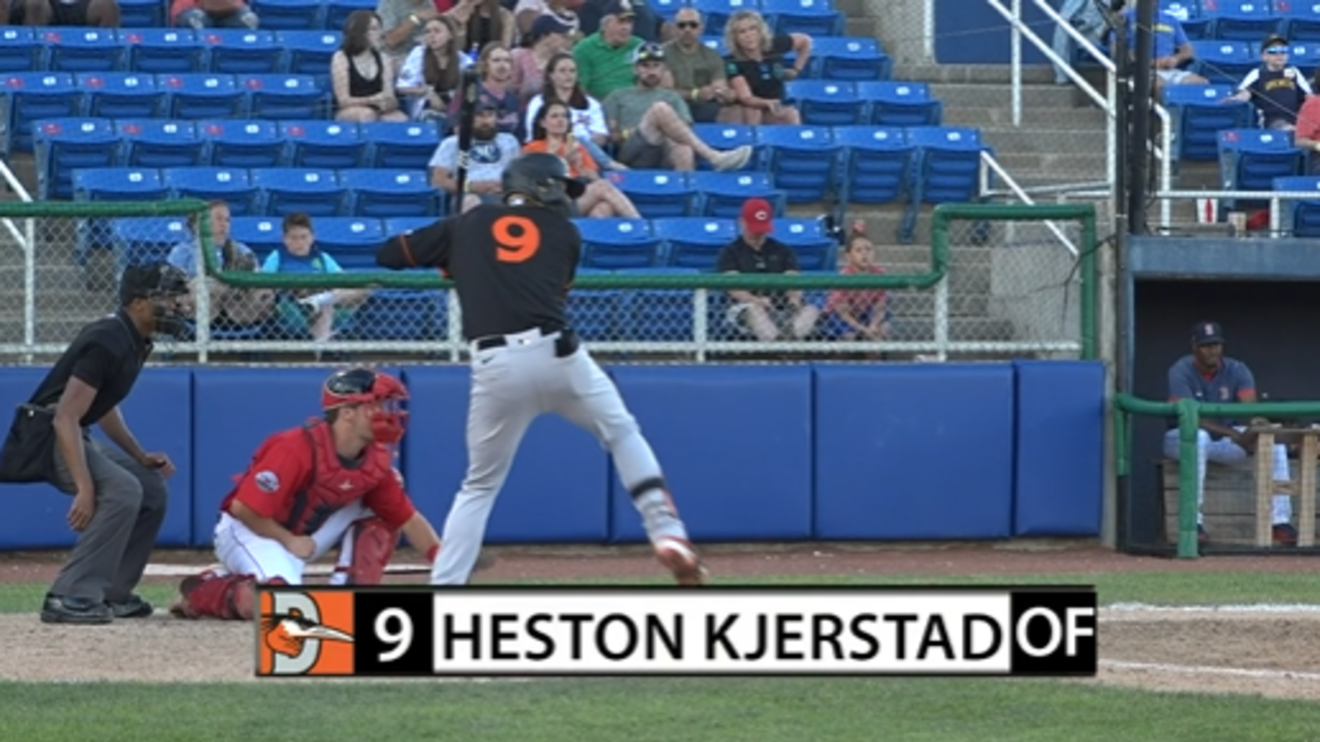 Heston Kjerstad's three hit day, 07/19/2023