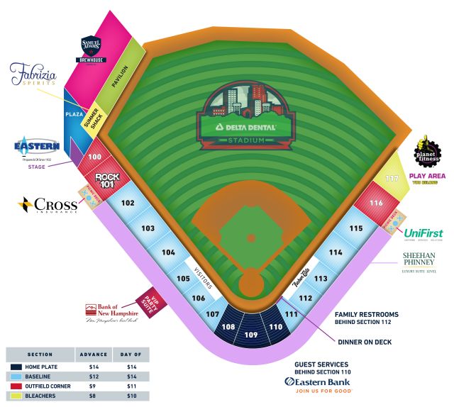 Seating Chart Fisher Cats