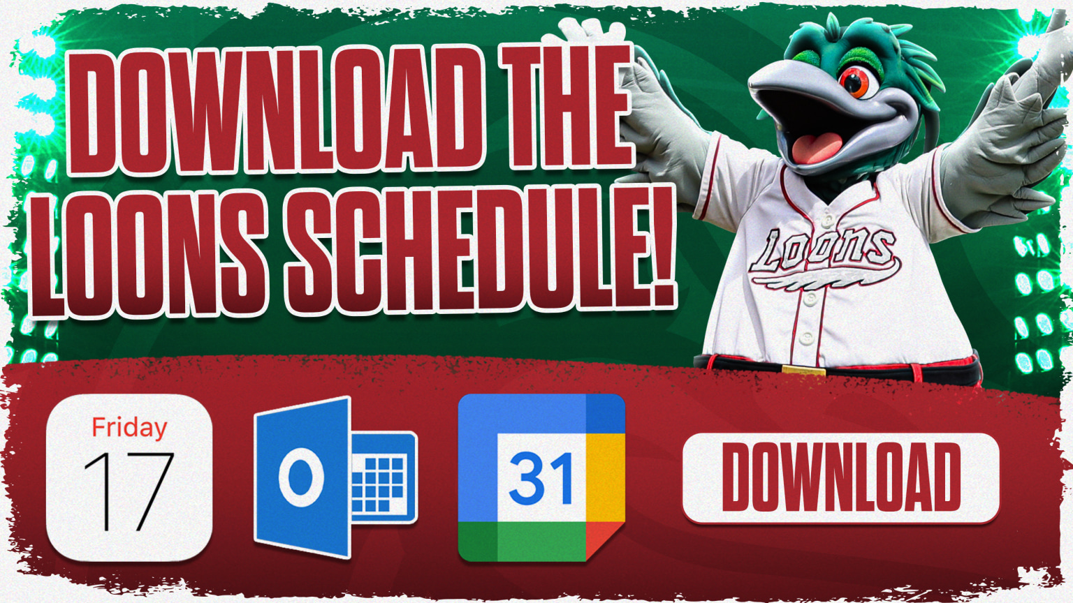 Great Lakes Loons MiLB Baseball Logo Vinyl Sticker - Duck Team Logo Bumper Decal