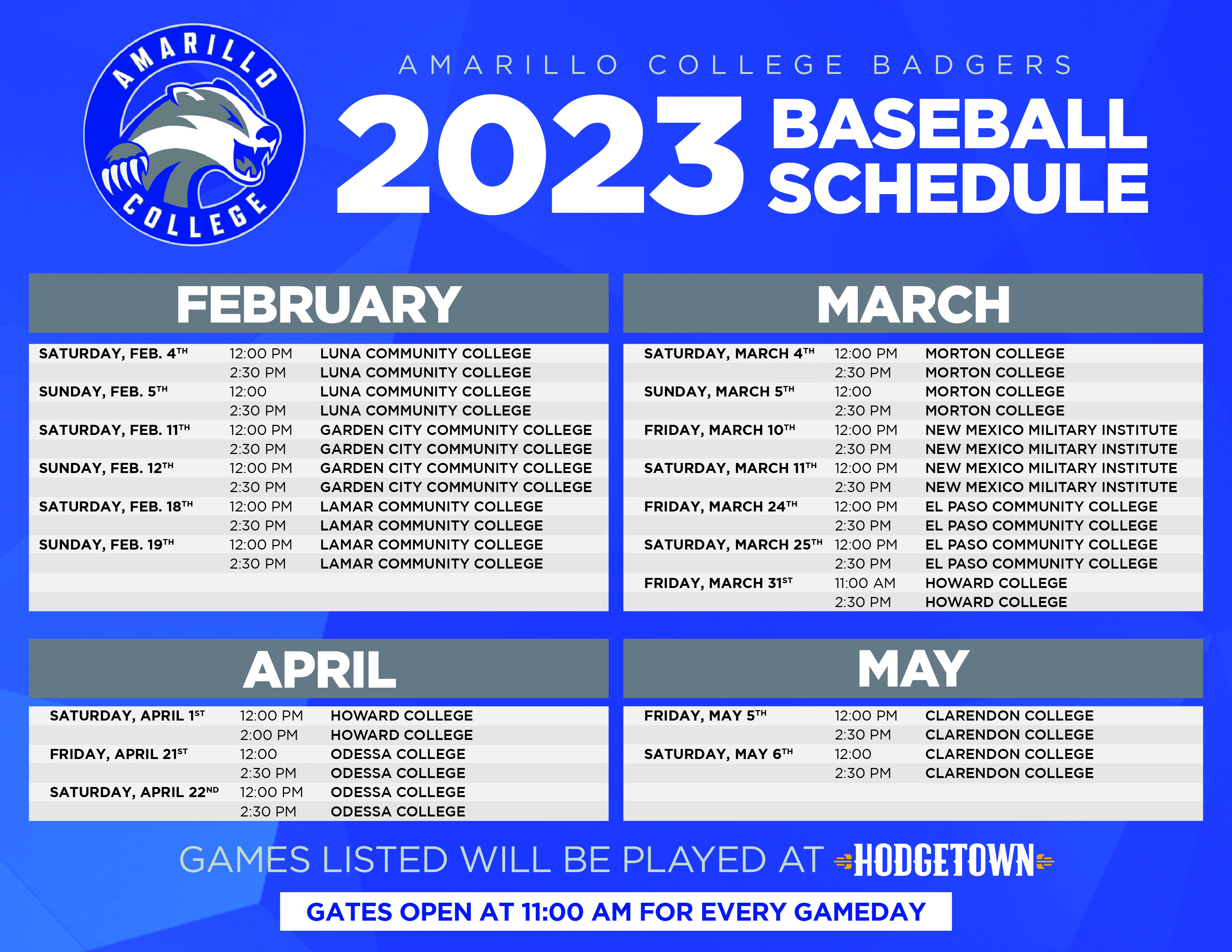 Amarillo College Baseball Tickets On Sale January 16 Sod Poodles