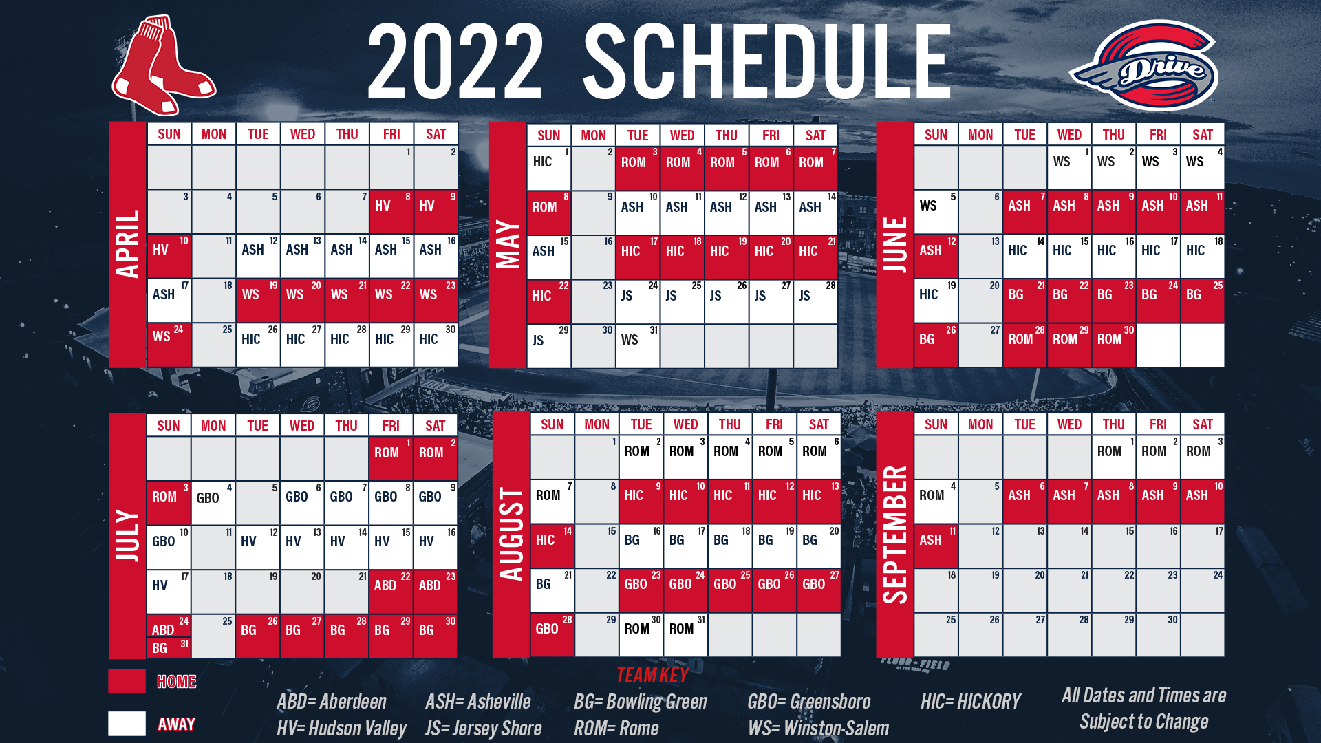 Drive Release 2022 Schedule