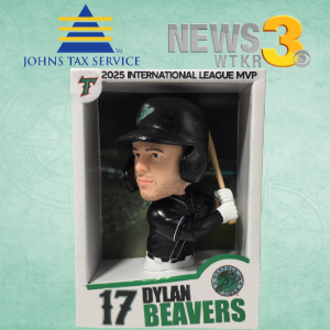 Dylan Beavers IL MVP Bobblecard Giveaway presented by John's Tax Service and News 3