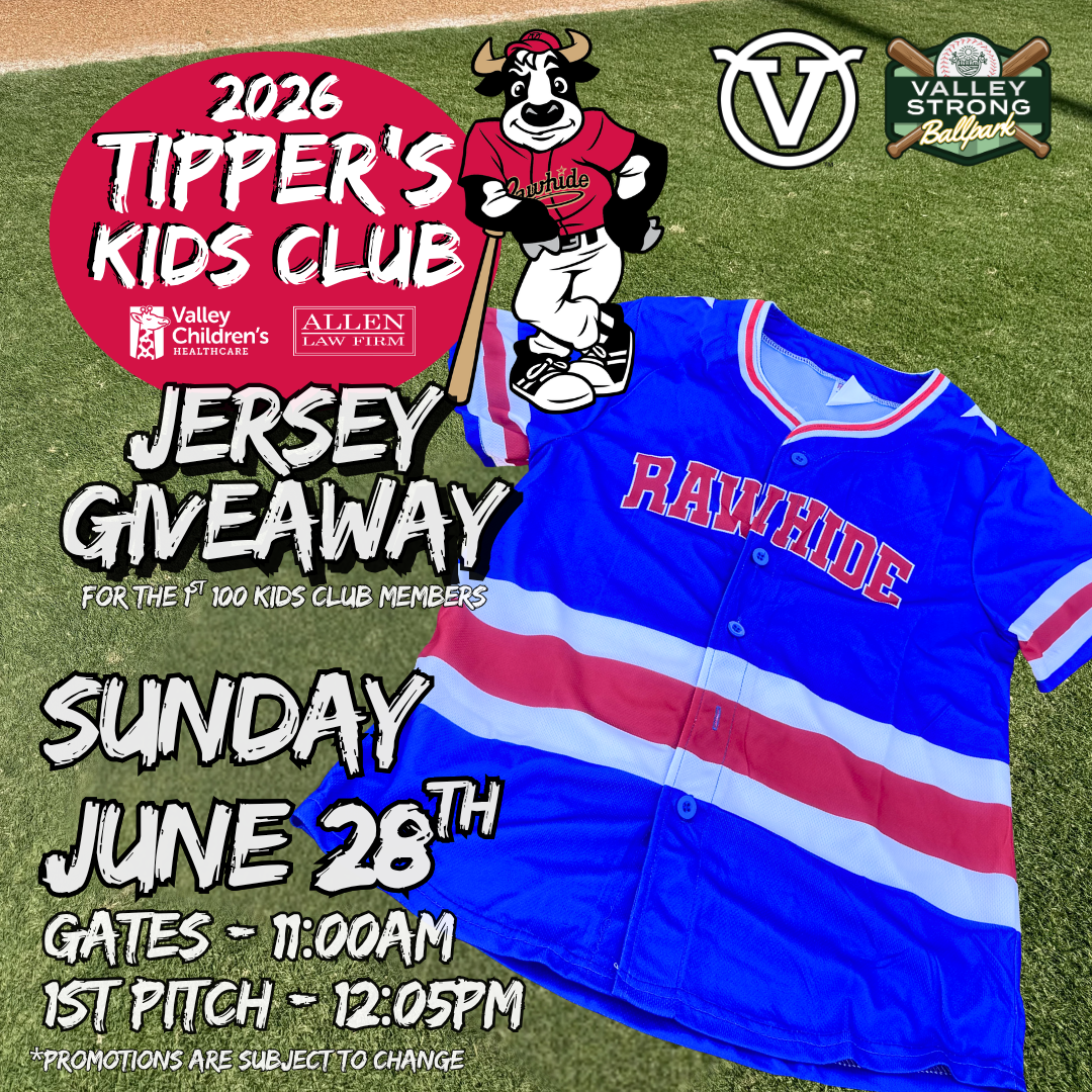 Patriotic Kids Club jersey giveaway - presented by Valley Children's Healthcare & Allen Law Firm