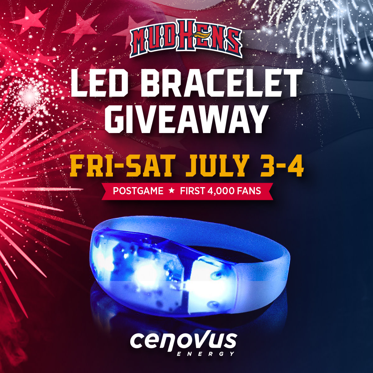 LED Light Up Bracelet Postgame Giveaway