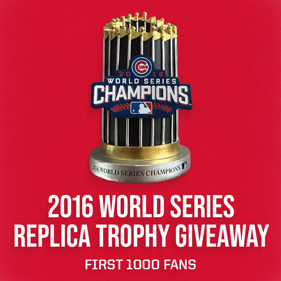 2016 World Series Replica Trophy Giveaway