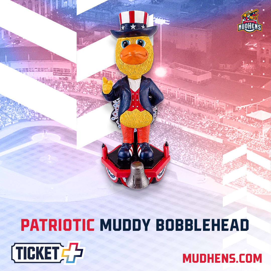 Ticket + Patriotic Muddy Bobblehead