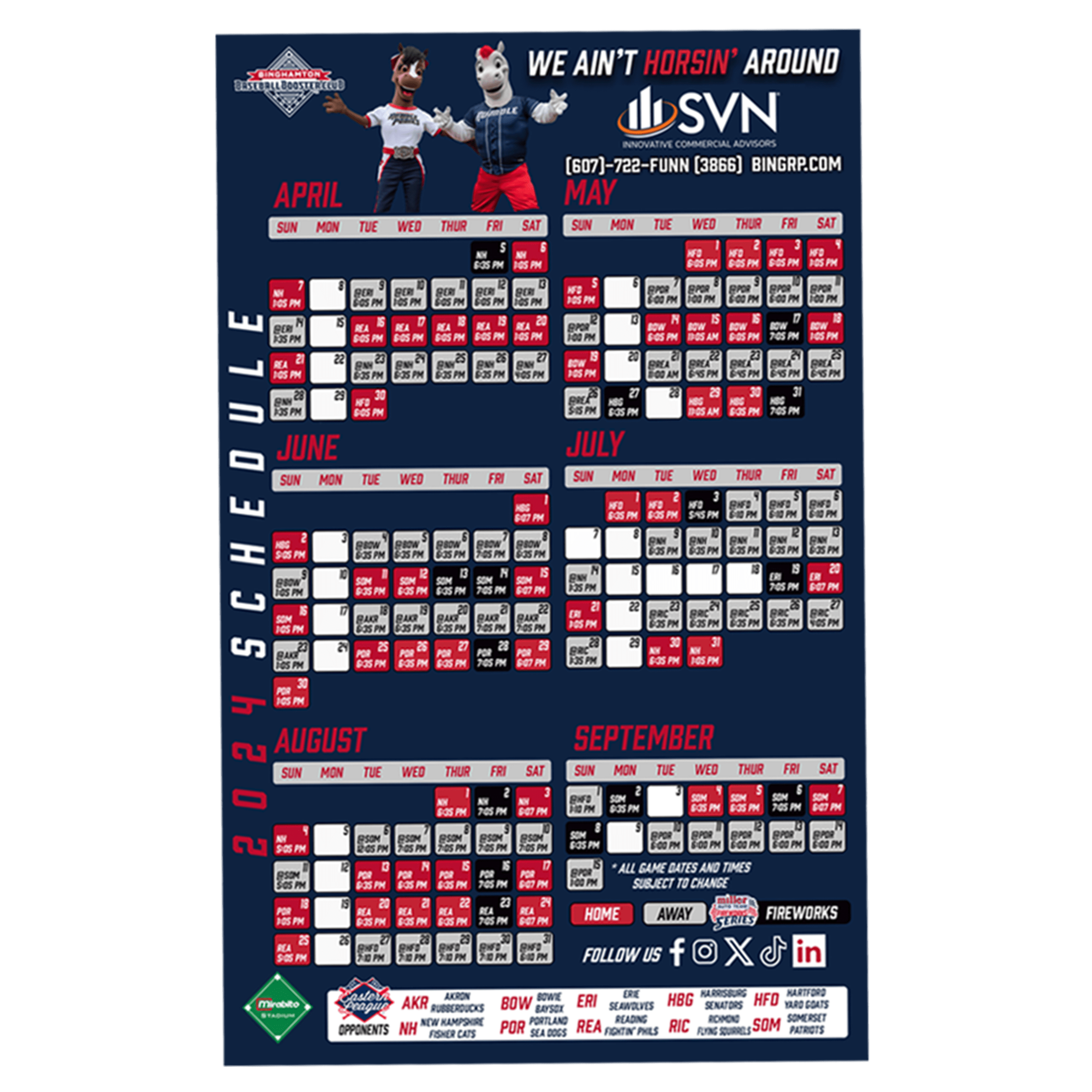 Binghamton Rumble Ponies 2024 Schedule Printable Heddi Kristal