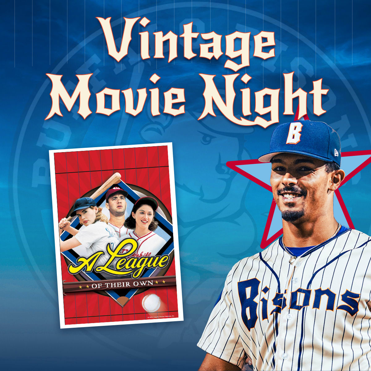 Vintage Movie Night, pre-game 'A League of their Own' Viewing