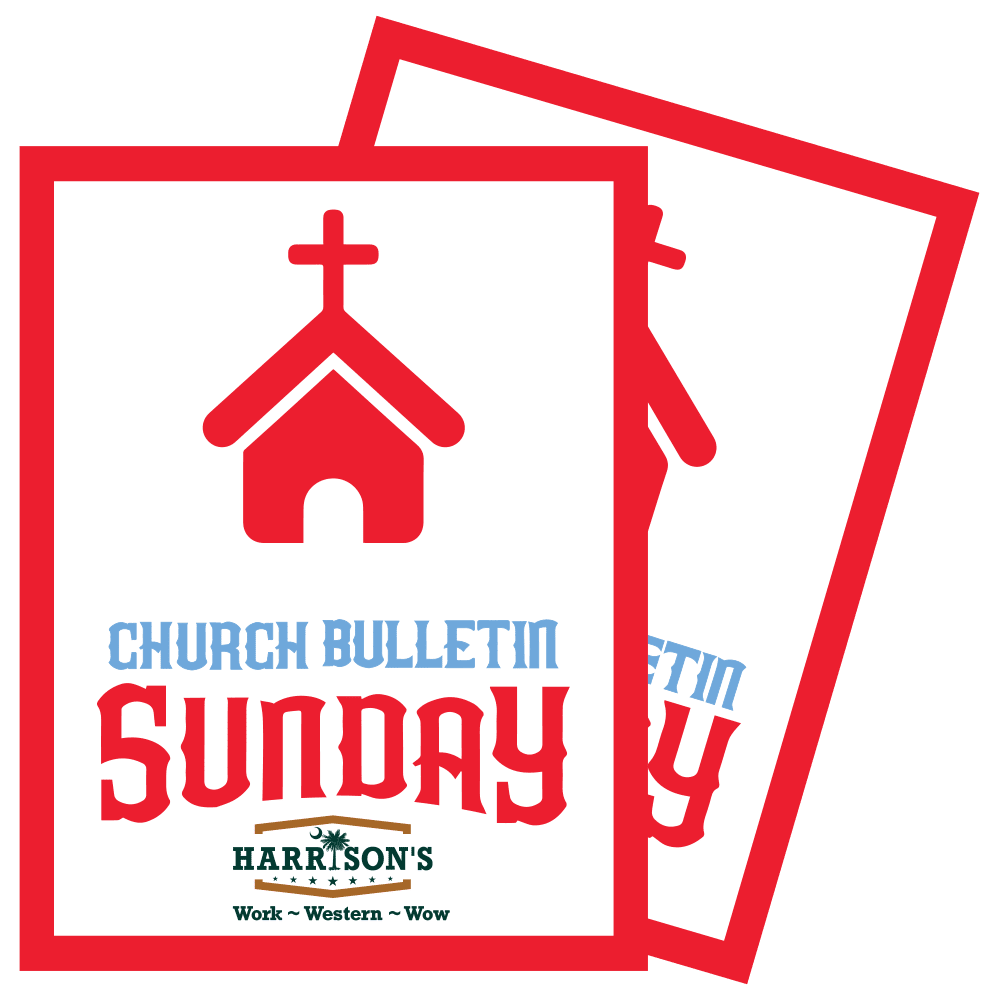 Church Bulletin Sunday
