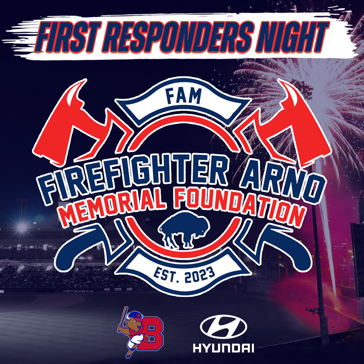 First Responders Night, FAM Foundation & Fireworks