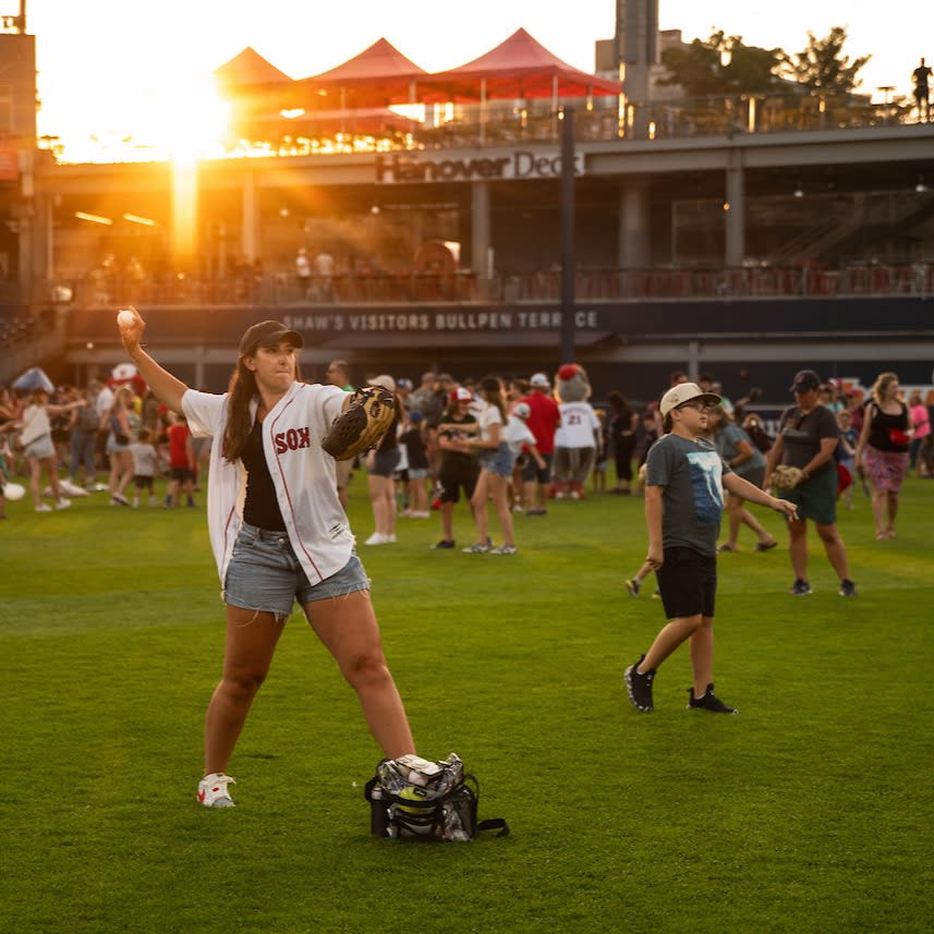 Sunset Catch on the Field