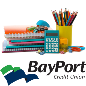 School Supply Drive presented by BayPort Credit Union