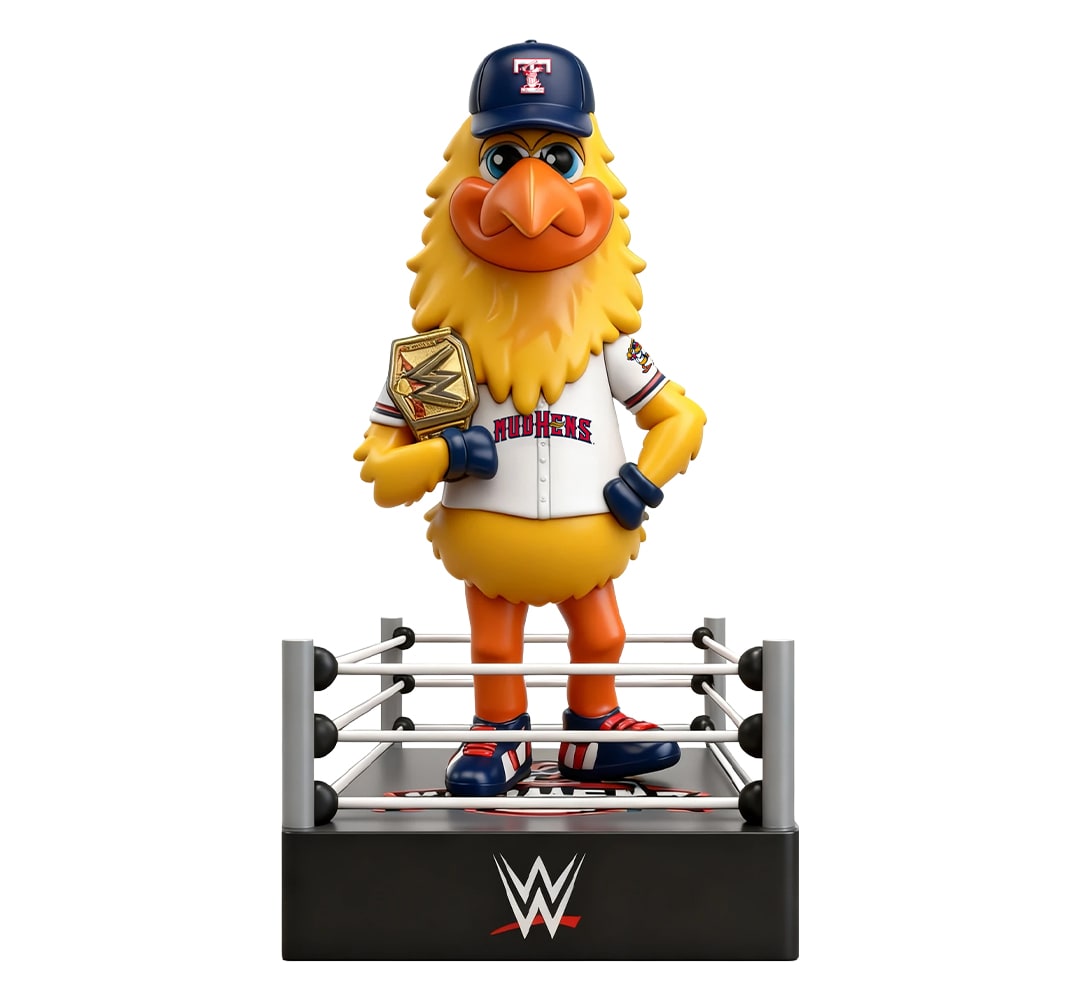 Ticket + Muddy WWE Superstar Bobblehead