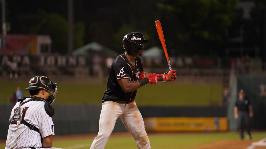 John GIl hit his first Double-A home run on Sunday
