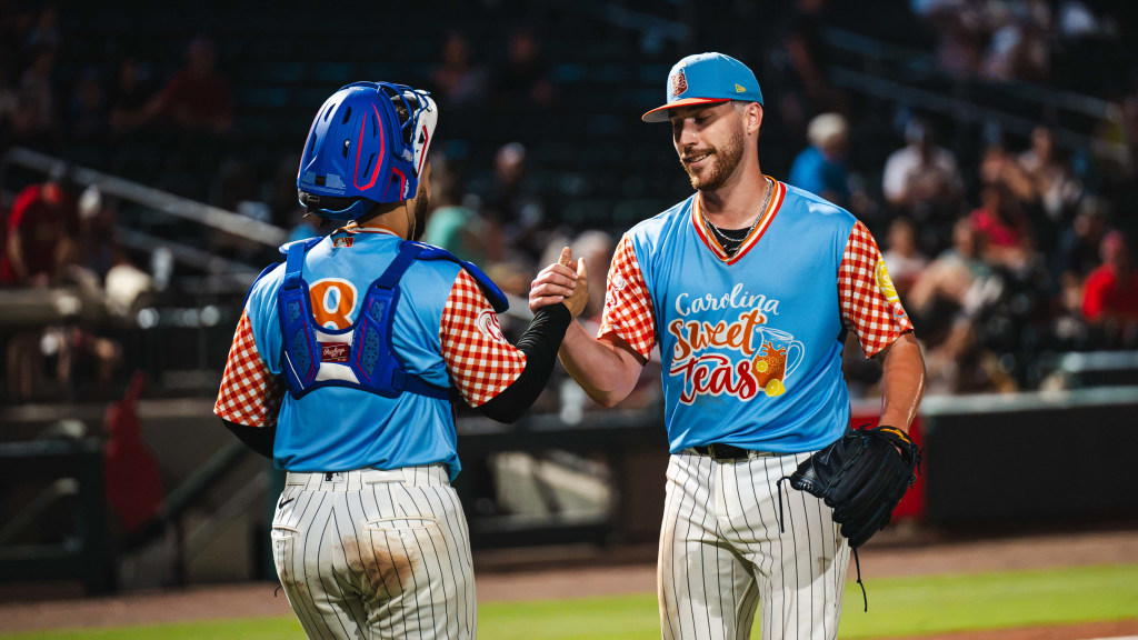 David Sandlin earned the win for Charlotte on Friday with 5.2 innings pitched and only one earned run allowed allowed.