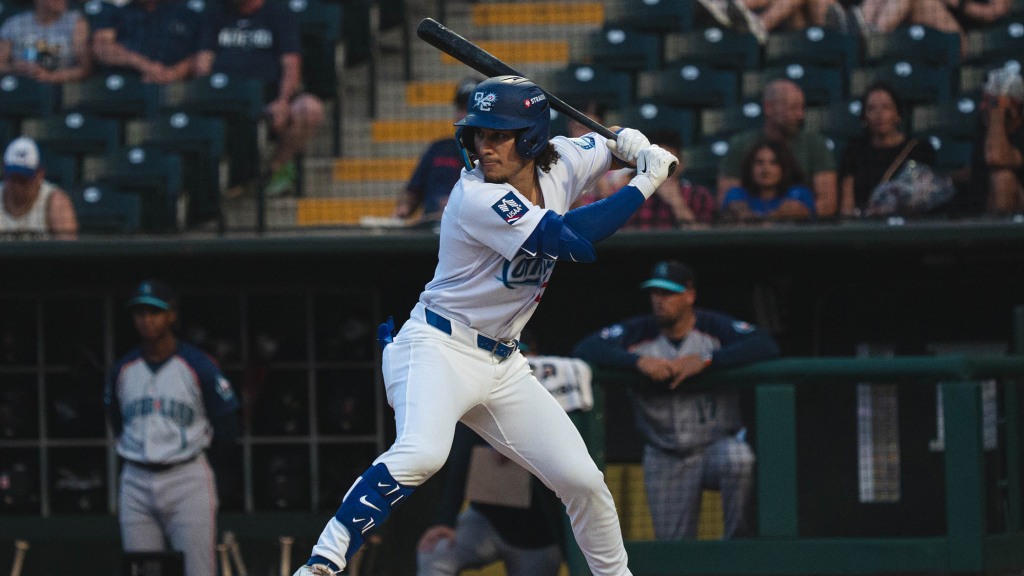 Oklahoma City Comets outfielder Alek Thomas hit an inside-the-park home run on Thursday night.