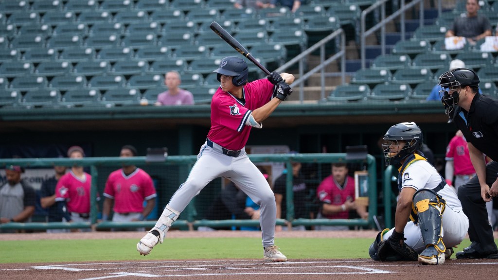 Adrian Santana delivered the go-ahead RBI double in the top of the tenth inning as the Blue Wahoos beat the Biscuits on Thursday night.