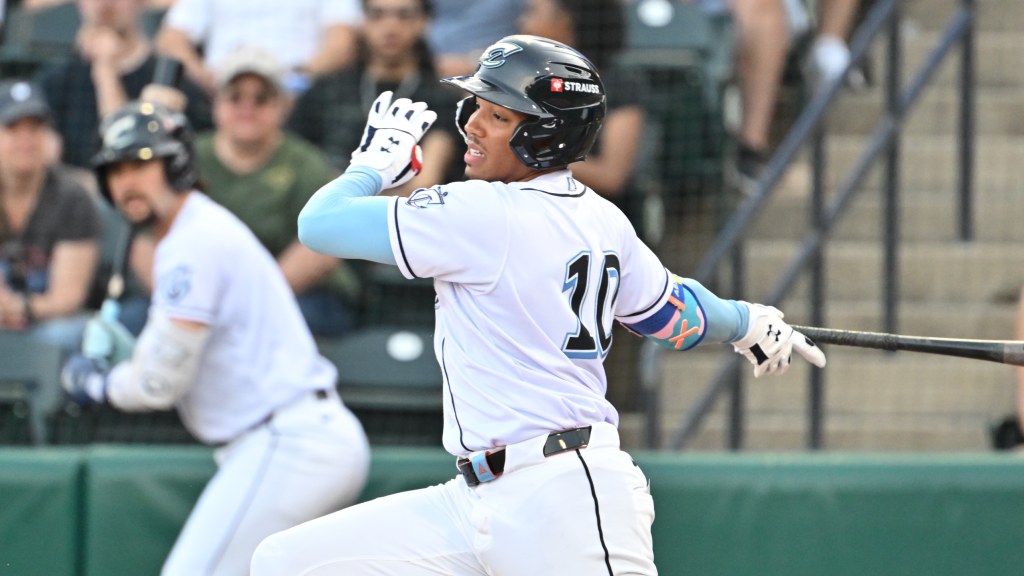 Switch-hitting shortstop Angel Genao played his first game in Columbus